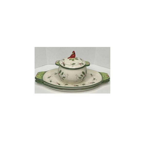 TEMPTATIONS FIGURAL CARDINAL SET OF K38128 New In Box - Picture 4 of 4